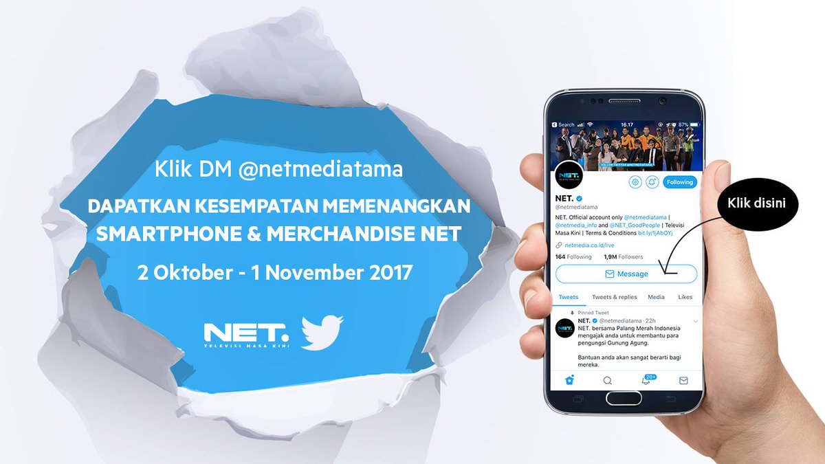 mdtvindonesia's tweet photo. Oh iya, buat kamu yg ikutan Kuis NET. Giveaway di DM kami, pastikan akun Twitter kamu tidak di Private ya..

Semoga beruntung! https://t.co/EblsKFqROM