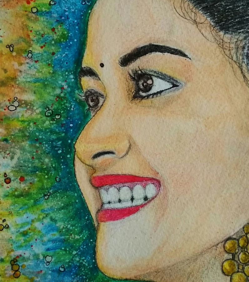 KeerthyFanClub's tweet photo. A fantastic watercolor sketch 🎨
For @KeerthyOfficial 💕 by #ThinneshKumar 👌 https://t.co/2snBLHGOKE