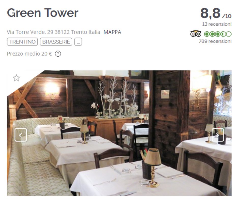 Green_Tower's tweet photo. Ci trovi anche su The Fork. Ecco i primi feedback dei nostri clienti: https://t.co/UGlF2KVlo4
#greentower #ristorante #pizzeria #trento https://t.co/S1fMnjGkyL
