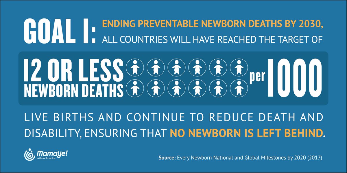 Reaching the #Everynewborn national 2020 milestones - GOAL 1: ending preventable newborn deaths #EWEC #BLAW2017 ow.ly/4JDV30fH2jW
