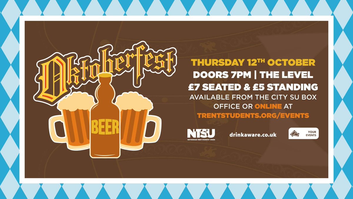 It's Stein Time as NTSU! Get your tickets now here for our Oktoberfest event!

buff.ly/2xgVZMd