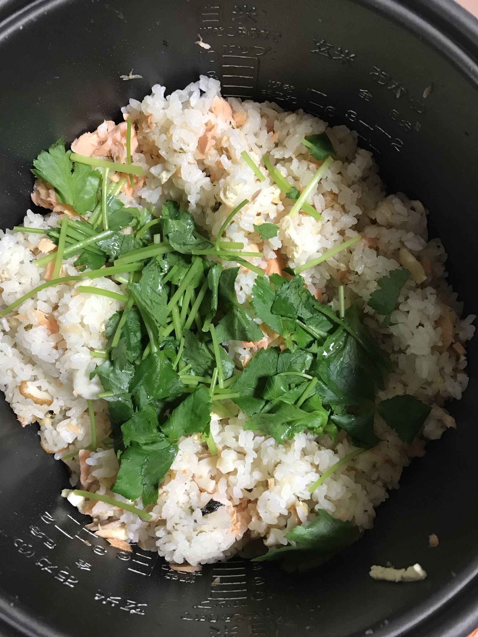 ねぎこ 永谷園の松茸のお吸い物で作る 鮭の炊き込みご飯 できましたー お吸い物袋は4小袋入れるのがちょうどよかったかも 玉木宏さんもこの食べっぷりww 炊き込みご飯 永谷園 玉木宏 食欲の秋 T Co Ufjlvk9bhj Twitter