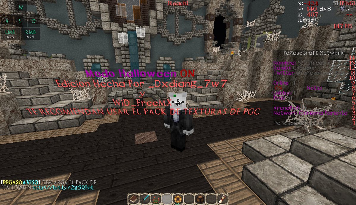 PegasoCraftNet's tweet photo. MIRA NUESTRO NUEVO LOBBY MODIFICADO POR _Dxdiang_7w7 y WiD_FreeMX y El Nuevo Texture Pack Para Que Lo Uses  https://t.co/fcjq2pXyVI ATTE:PGC https://t.co/WfnMDglKuu