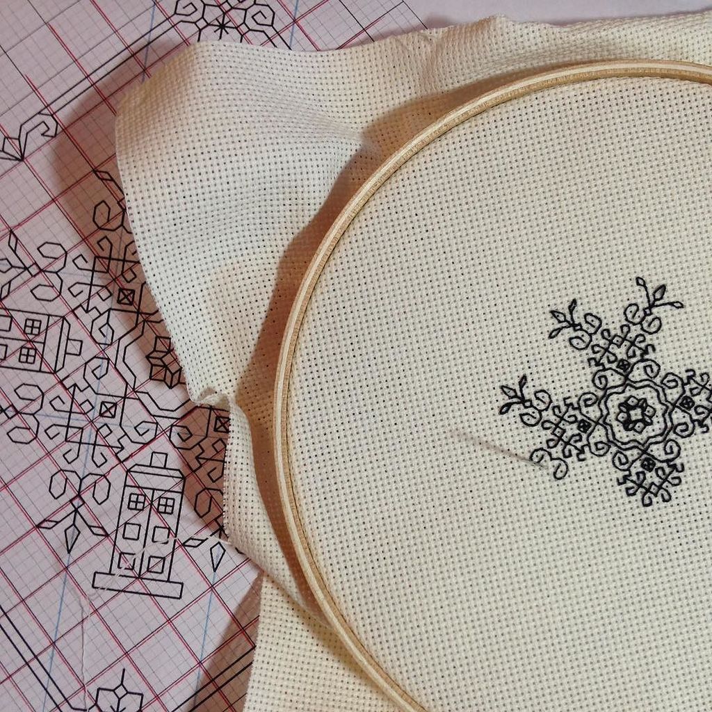 SwotSisters's tweet photo. My first blackwork testing out Mary's new Tardis pattern#embroidery #eclectanerd #tardis #inprogess #blackwork https://t.co/twxKtXpEla https://t.co/fdzBDYDb7F