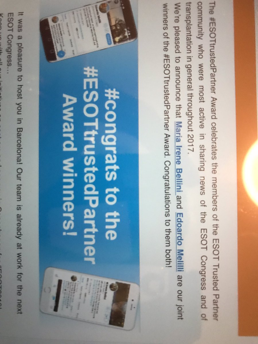 Ferchu_Ortiz's tweet photo. Congrats @EdoardoMelilli for Winning the #EsotTrustedPartner award https://t.co/6OxIVMPgrc