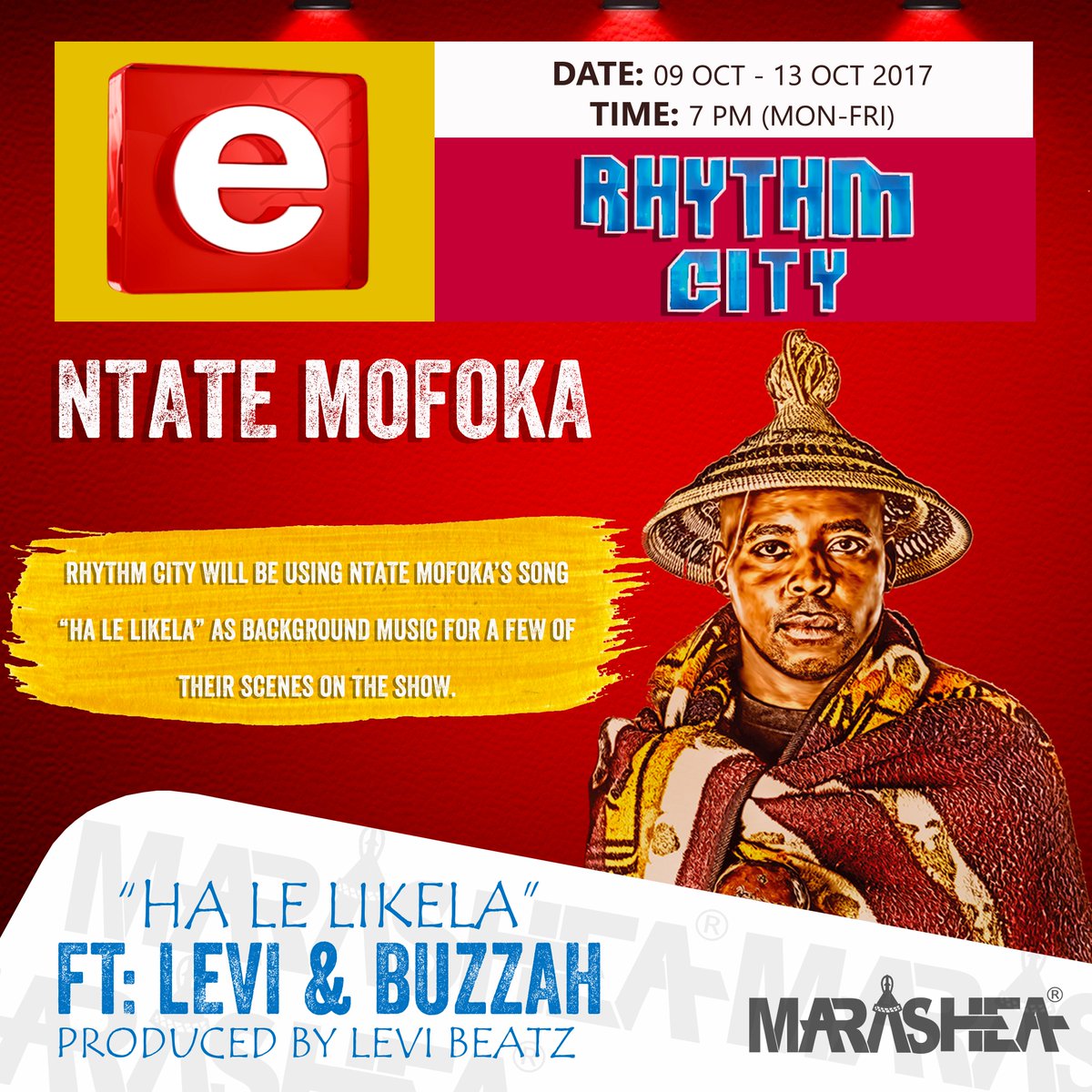 Marasheainc's tweet photo. Thank you to @eRhythmCity for the opportunity they gave us on their show by playing our music. rea leboha! https://t.co/AxC7C90tWx