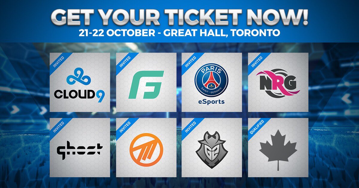 NorthernArena's tweet photo. #RocketLeague Invitational at @GreatHallTO 🚀⚽️

TICKETS: https://t.co/RRD2b8VlT0

Your 🇨🇦team could qualify:
https://t.co/dNwoUQBREb #NARLI https://t.co/JG5xNbzuAR