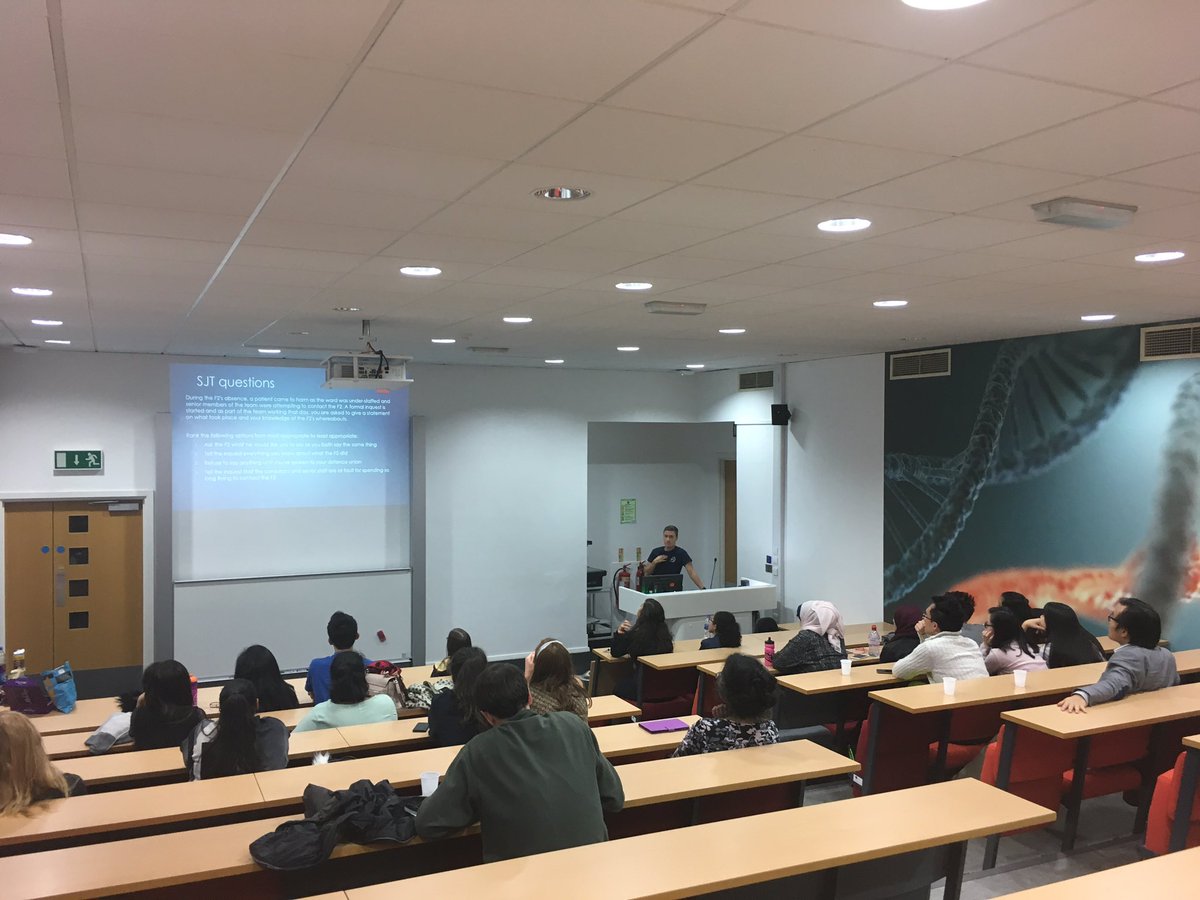 Very insightful talk by a junior doctor on probity.