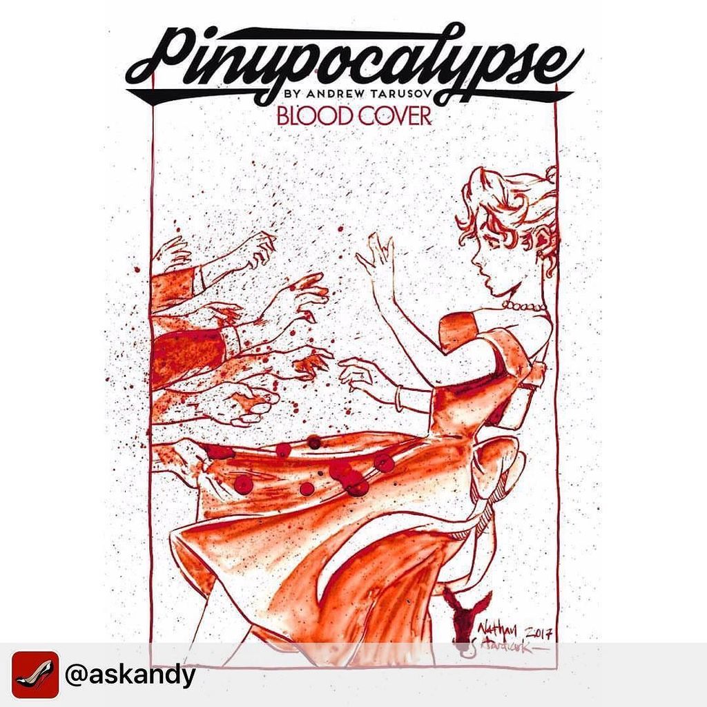 BLOOD DRAWING #cover for amazing #pinup and #comics artist &amp; good friend <a href="/askandy/">andy J</a> using #blood. #pinupocalypse #in… ift.tt/2y7DJqT
