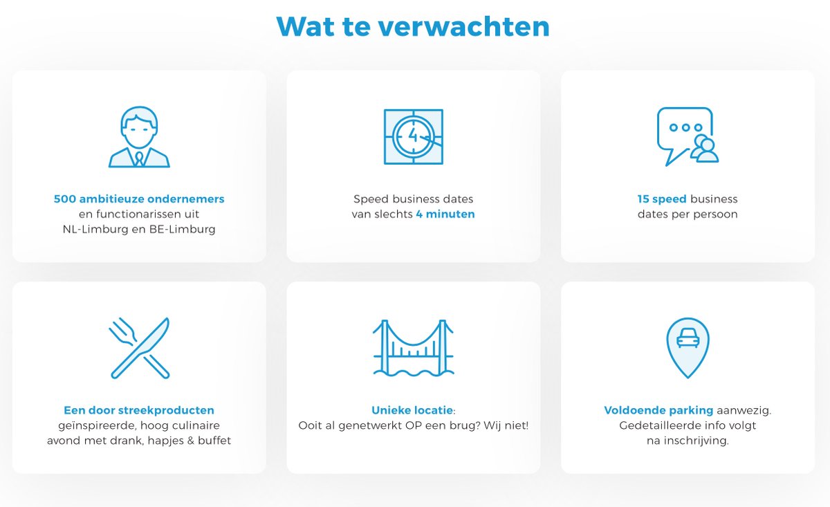 Grensoverschrijdend speeddate netwerk event
🇳🇱 24 oktober 2017 - brug van Kanne 🇧🇪 
Meer info en aanmelden via: bruggen-bouwen.com
#crossborder #limburg #KrachtvanLimburg