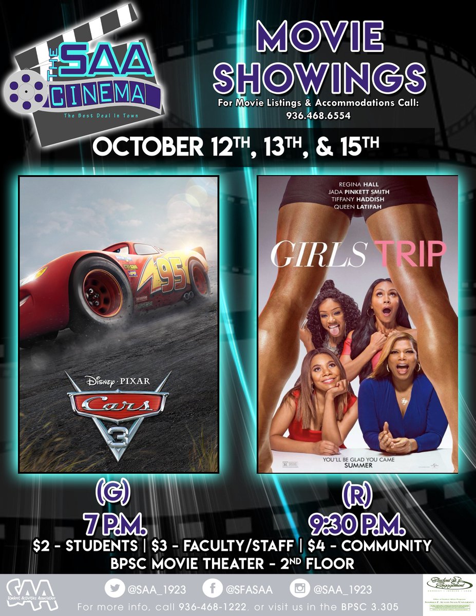 Its lit! But we're only playing Girls Trip Thursday &amp; Sunday so don't miss out! <a href="/SAA_1923/">Student Activities Association</a>