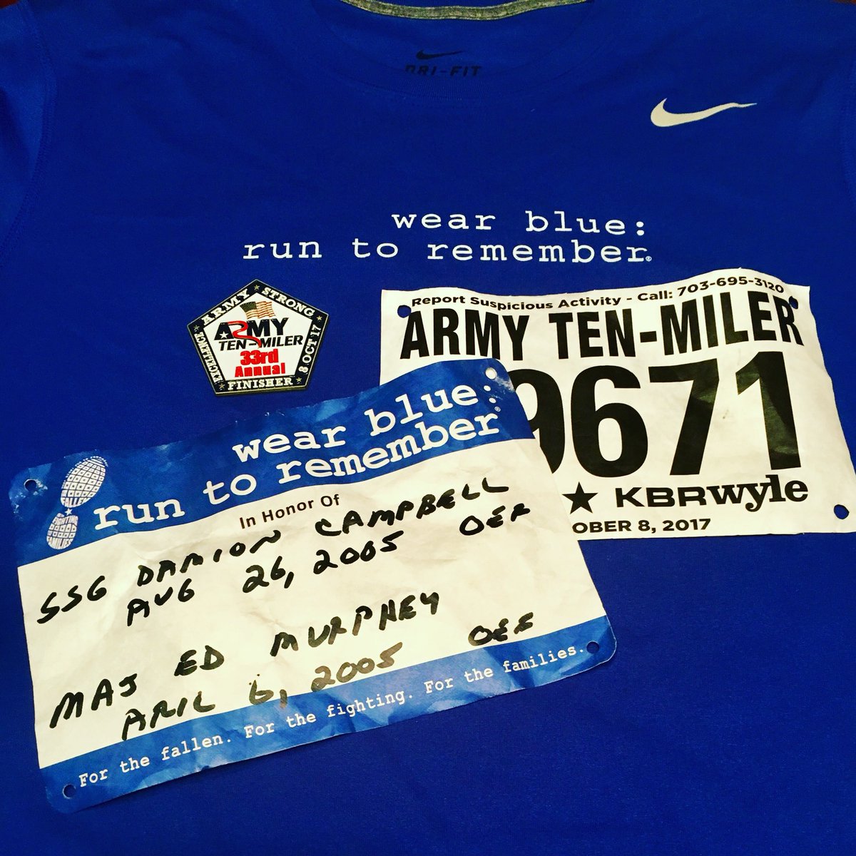 rgrheath's tweet photo. Purposeful Miles with new and old @wbr2r Friends yesterday running @ArmyTenMilerATM for the Fallen, for the Fighting, and for the Families. #runinblue #forthefallen #runarmyrunstrong #fueledbycommunity https://t.co/JSUWhhOIbp