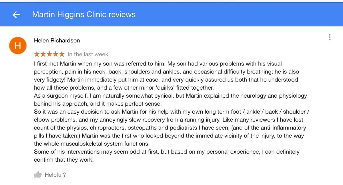 mhigginsphysio's tweet photo. Thanks for the 5* review Helen. Great to have medical professionals see the benefits of Postural Restoration  #plantarfasciitis #PRInation https://t.co/Th4FRdN2U1