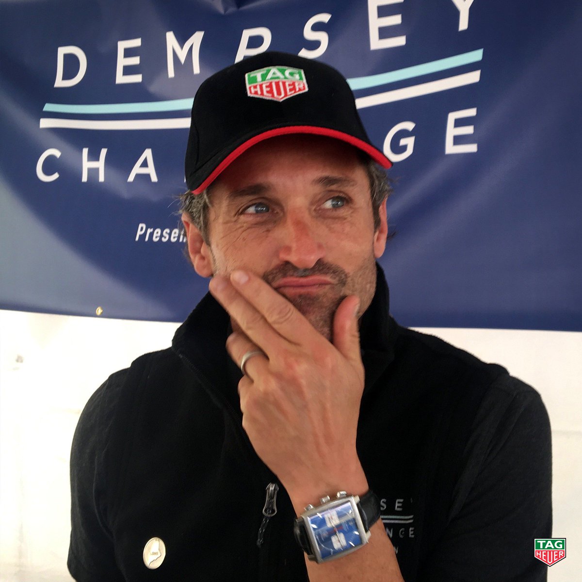 TAGHeuer's tweet photo. We were honored to participate in the #DempseyChallenge this past weekend w/ our Brand Ambassador @PatrickDempsey #OfficialTimepiece https://t.co/Omn1C2YnDX