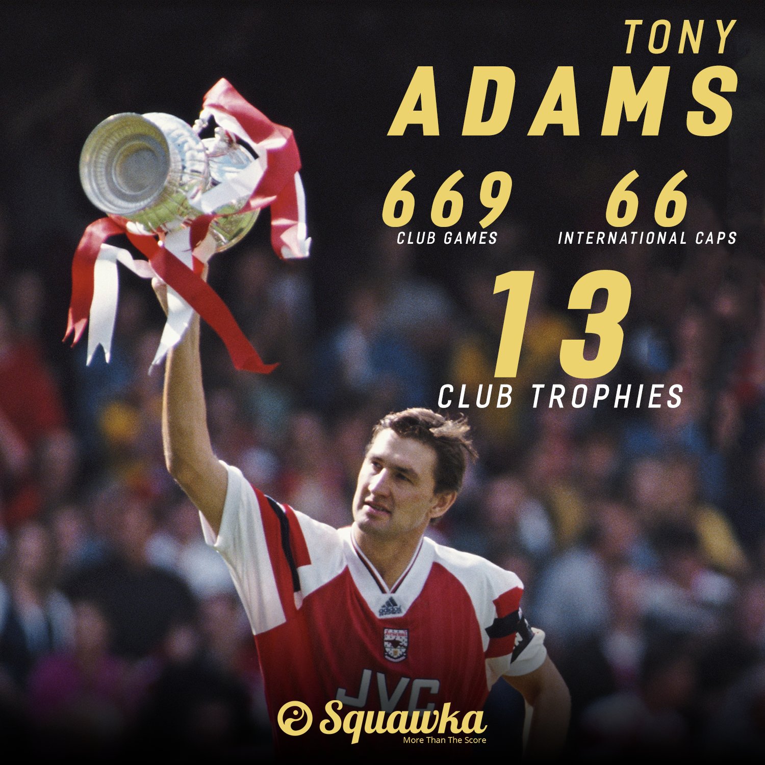 Happy 51st birthday, Tony Adams!

He was named Arsenal\s youngest ever club captain at 21-years-old.  