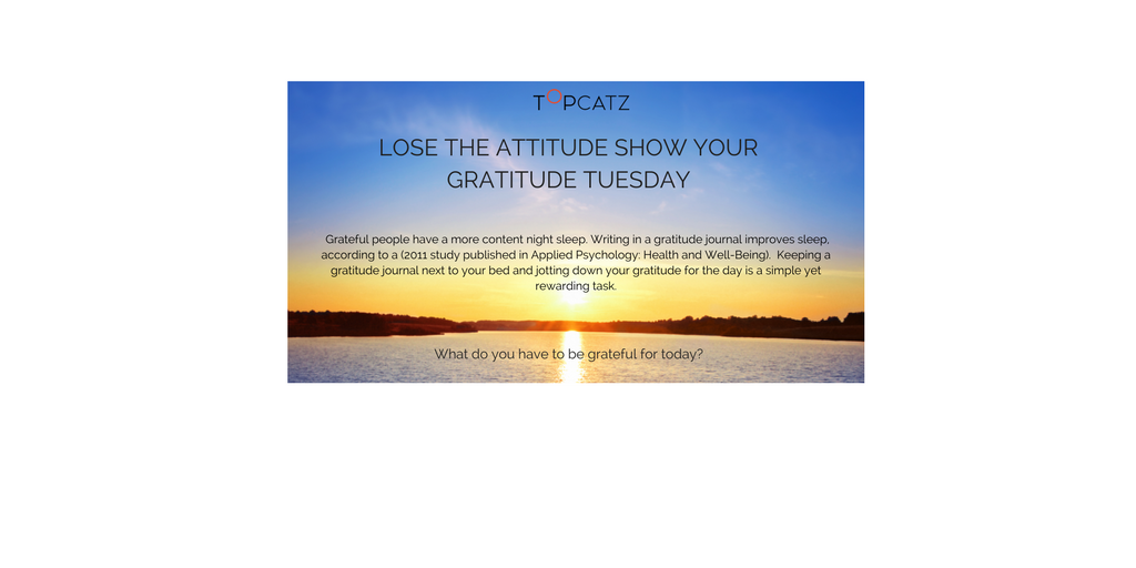 UnbreakableSucc's tweet photo. What are you grateful for today? #GratitudeTuesday #gratitude #payitforward #Tribe #Darwin #Topcatz https://t.co/Ek2Yhf5eMh