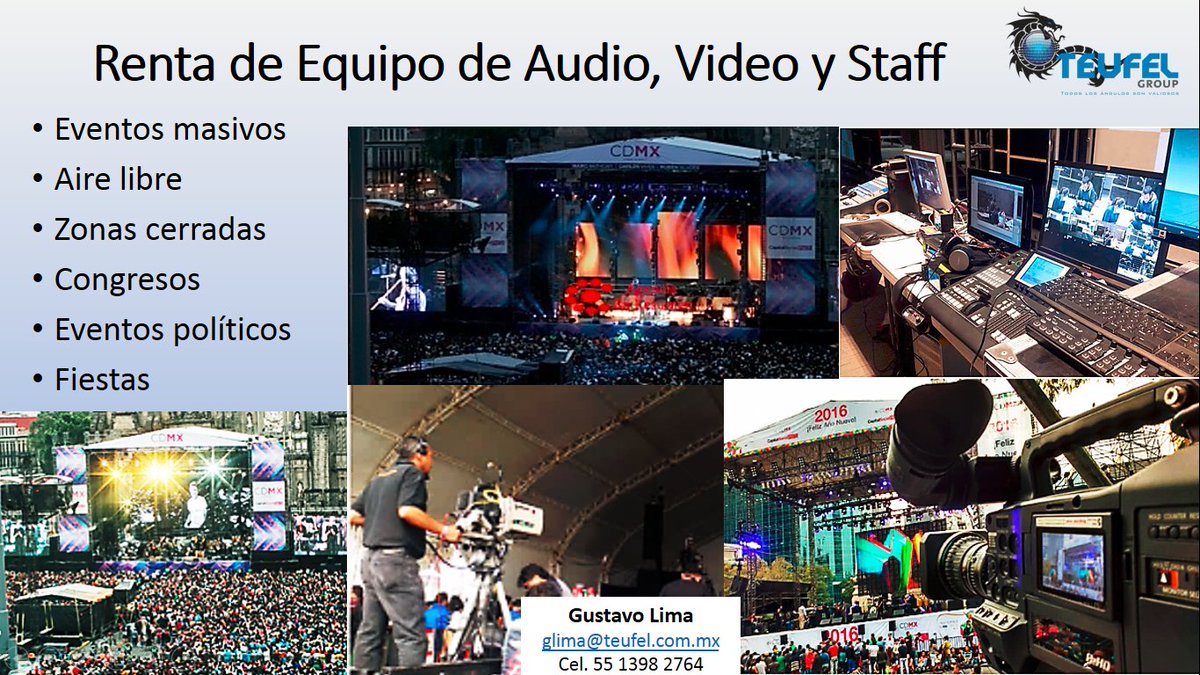 glima57's tweet image. #RENTA equipo #Audio_Video; Staff. Todo México Info: glima@teufel.com.mx  Web: teufel.com.mx Video: youtube.com/watch?v=-Z2H9h…