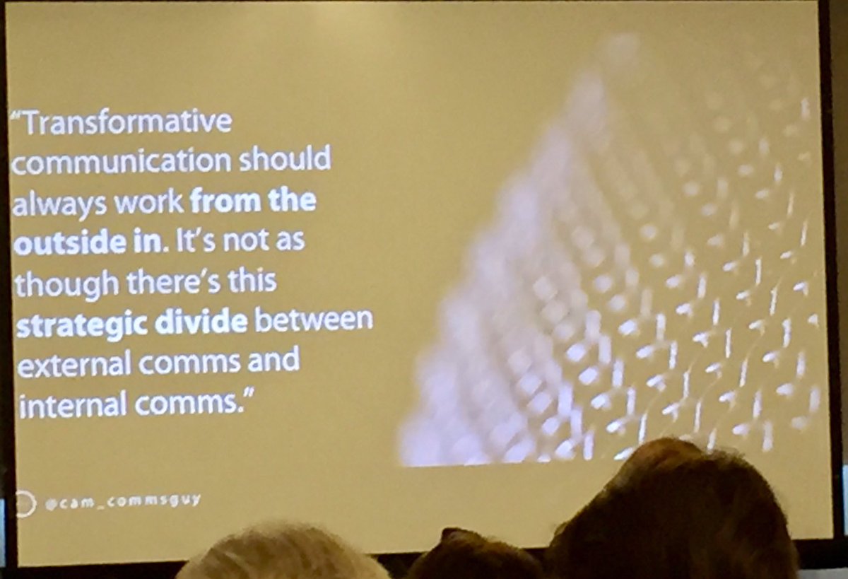 iprsoftware's tweet photo. Good lesson from @Cam_CommsGuy from Apple in what drives transformative change in communication #prsaicon #iprsoftware https://t.co/rrWzc1QWYT