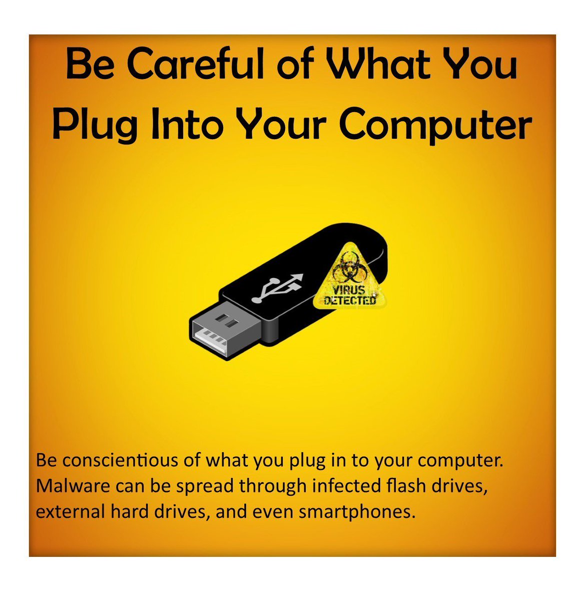 appinfosec's tweet image. Be Careful of What You Plug Into Your Computer! #NCSAM