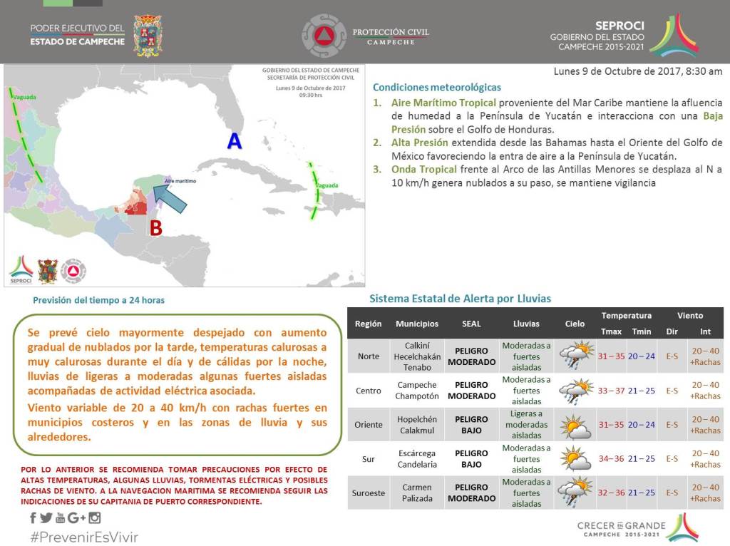 Chalo_Brito's tweet photo. Boletín meteorológico 9 de octubre de 2017 https://t.co/PygREmMsqR https://t.co/intTOQQwTx
