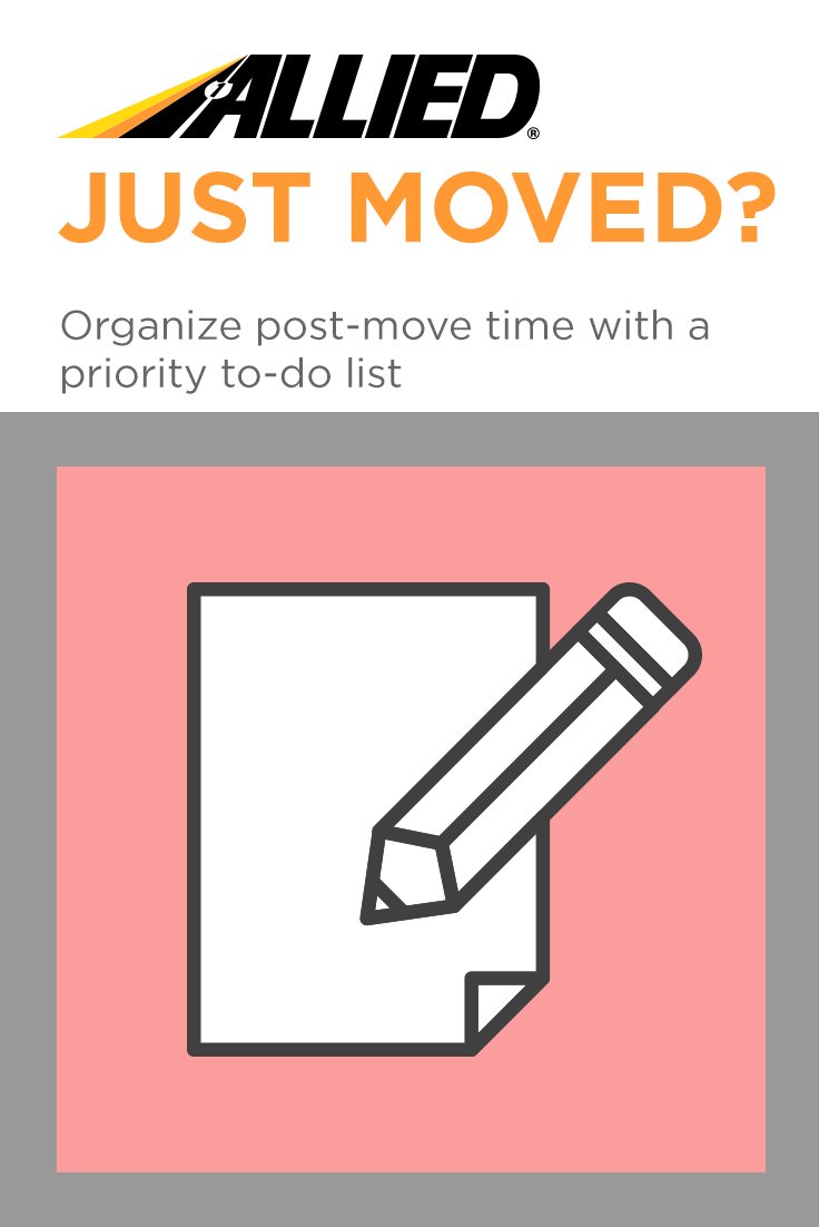 alliedvl's tweet photo. Did you just move? Organize your post-move time with a priority to-do list to keep from getting overwhelmed. #MovingTip https://t.co/lIdJgOiKYW