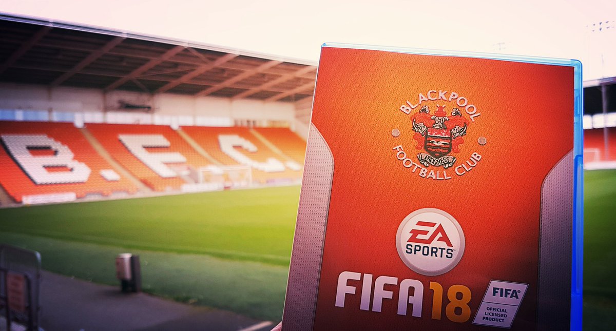 BlackpoolFC's tweet image. Fancy winning a copy of #FIFA18 on PS4? 

Simply retweet this Tweet before 5pm on Tuesday (10 Oct). One winner will be picked at random.