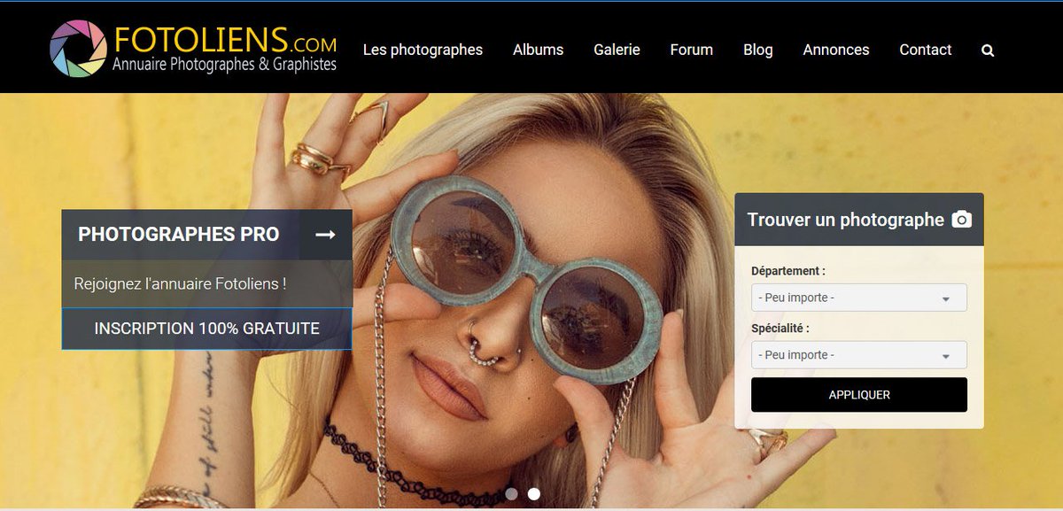 Le site fotoliens.com  est en ligne ! #annuaire et #portail #internet dédié aux #photographes professionnels.