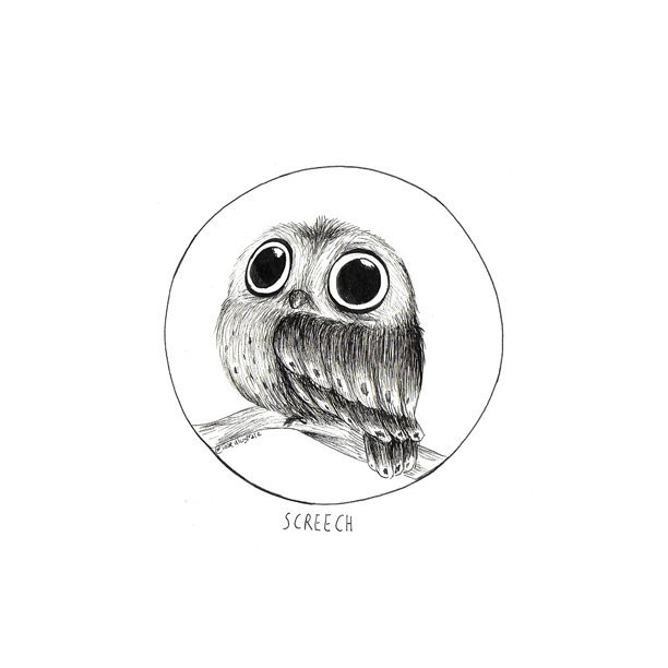 coseillustrate's tweet photo. #MondayMood and #inktober2017 

#screech #illustration #Inktober #coseillustrate https://t.co/w9fkMo69GK
