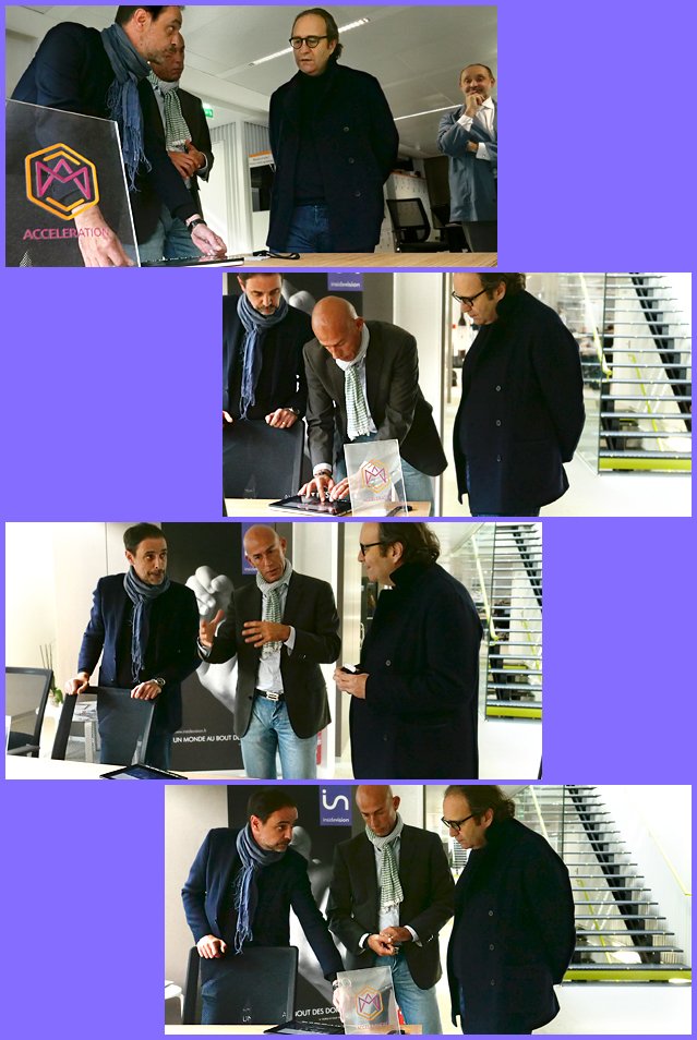 insidevisionnew's tweet photo. #insidevision présente #insideOne à Xavier Niel à #station F #AMacceleration. https://t.co/w4XLvyqlD2