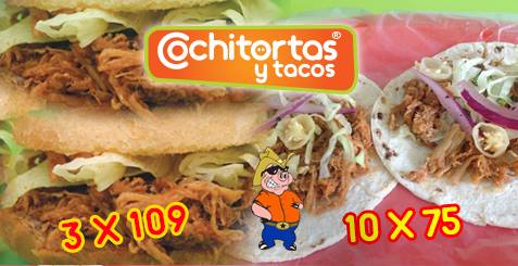 cochitortas's tweet photo. Lunes 9 cochiloco!, elige tu promoción
3 cochitortas sencillas por $109 o 10 cochitacos / chicharrón prensado por $75
Cochitel: 6110953 https://t.co/QftJAbkC2s