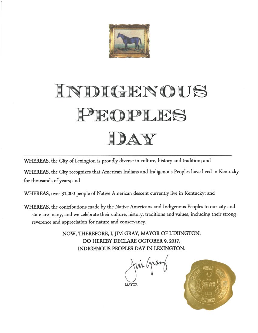 JimGrayLexKY's tweet image. Lexington celebrates the culture, history, traditions and values of Kentucky's Indigenous People.