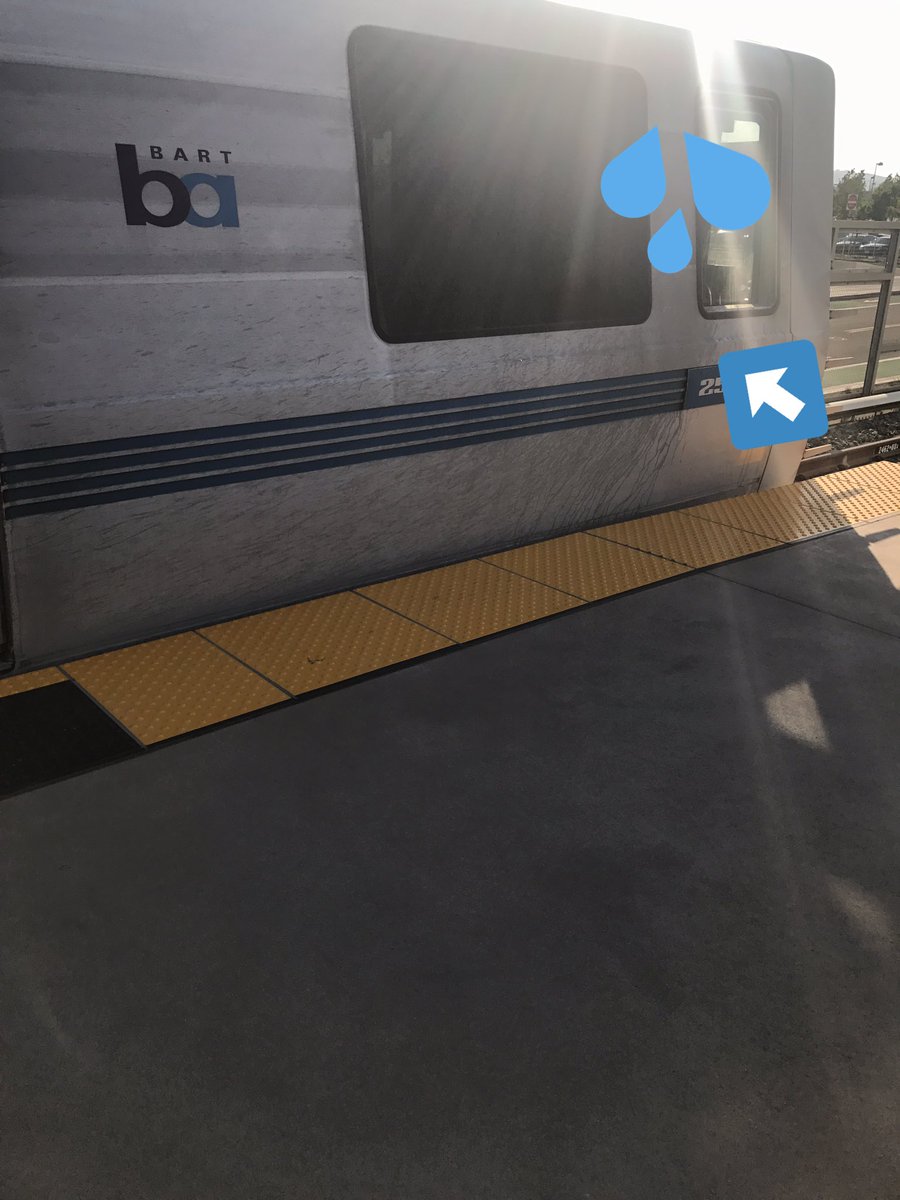 Nice BART. Only one person who could stain the train like that. #goodjob