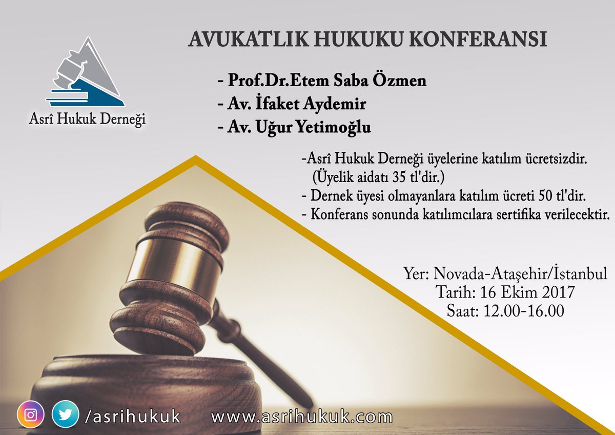 Asrî Hukuk Derneği (@asrihukuk) on Twitter photo 