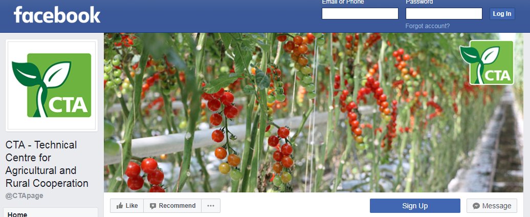 Stay tuned on CTA's Facebook tomorrow for live streaming from #ICT4AgOutlook: facebook.com/CTApage/ #ICT4AG #Blockchain4Ag #vr #3Dprinting