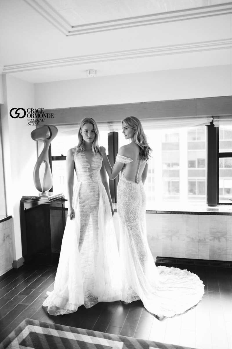 Delicate illusion from 2018 <a href="/leegrebenau/">lee</a>  #Bridal Collection. 📸: <a href="/raysantana/">Ray Santana</a> #weddingdress #gowsnybfw #Bridaldress #couture #bridalstyle