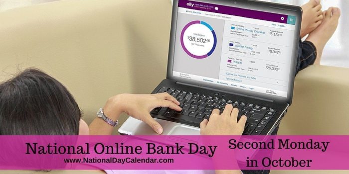 NationalDayCal's tweet image. Appreciate the services offered and celebrate #onlinebankday   ow.ly/zKTK30fKgMp
