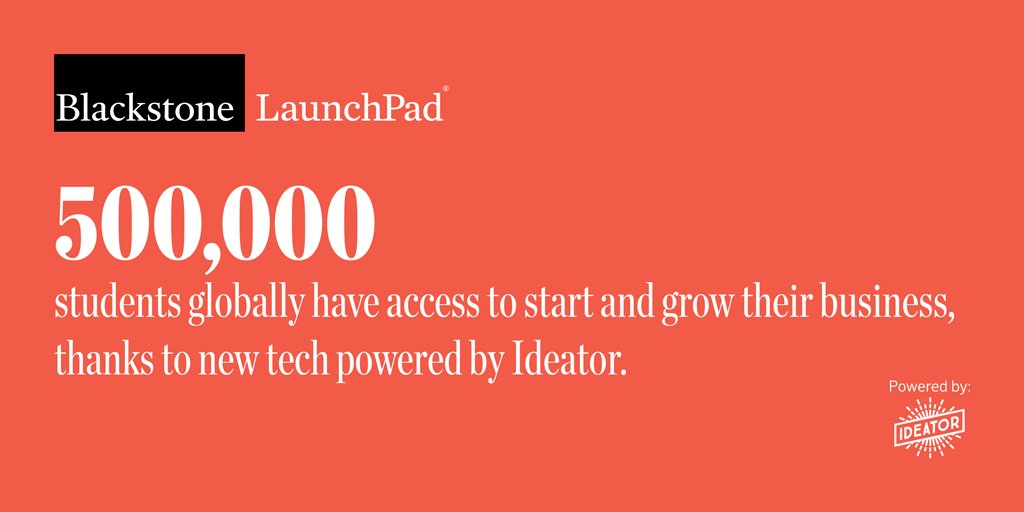 Blackstone LaunchPad tweet media
