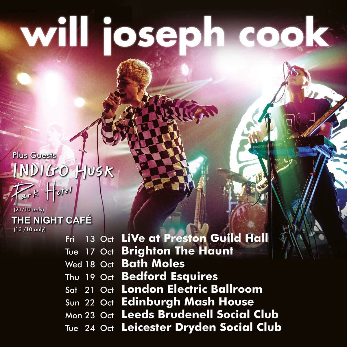 We're supporting <a href="/WillJosephCook/">Will Joseph Cook</a> at The Mash House on October 22nd! Get in touch, buy a ticket and show us your kind faces. See you there! 🎃