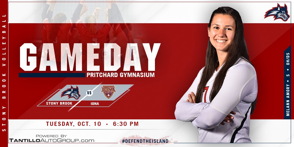 StonyBrookVB's tweet photo. It’s GAMEDAY! We return home tonight to take a break from #AEVB play. Join us at Pritchard. #DefendTheIsland https://t.co/TZ6Lx7kIqN