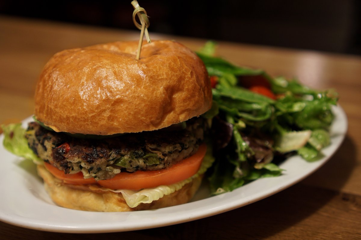 This ain’t no ordinary veggie burger, it’s low key the best one on Michigan Ave! #ComeAtMe