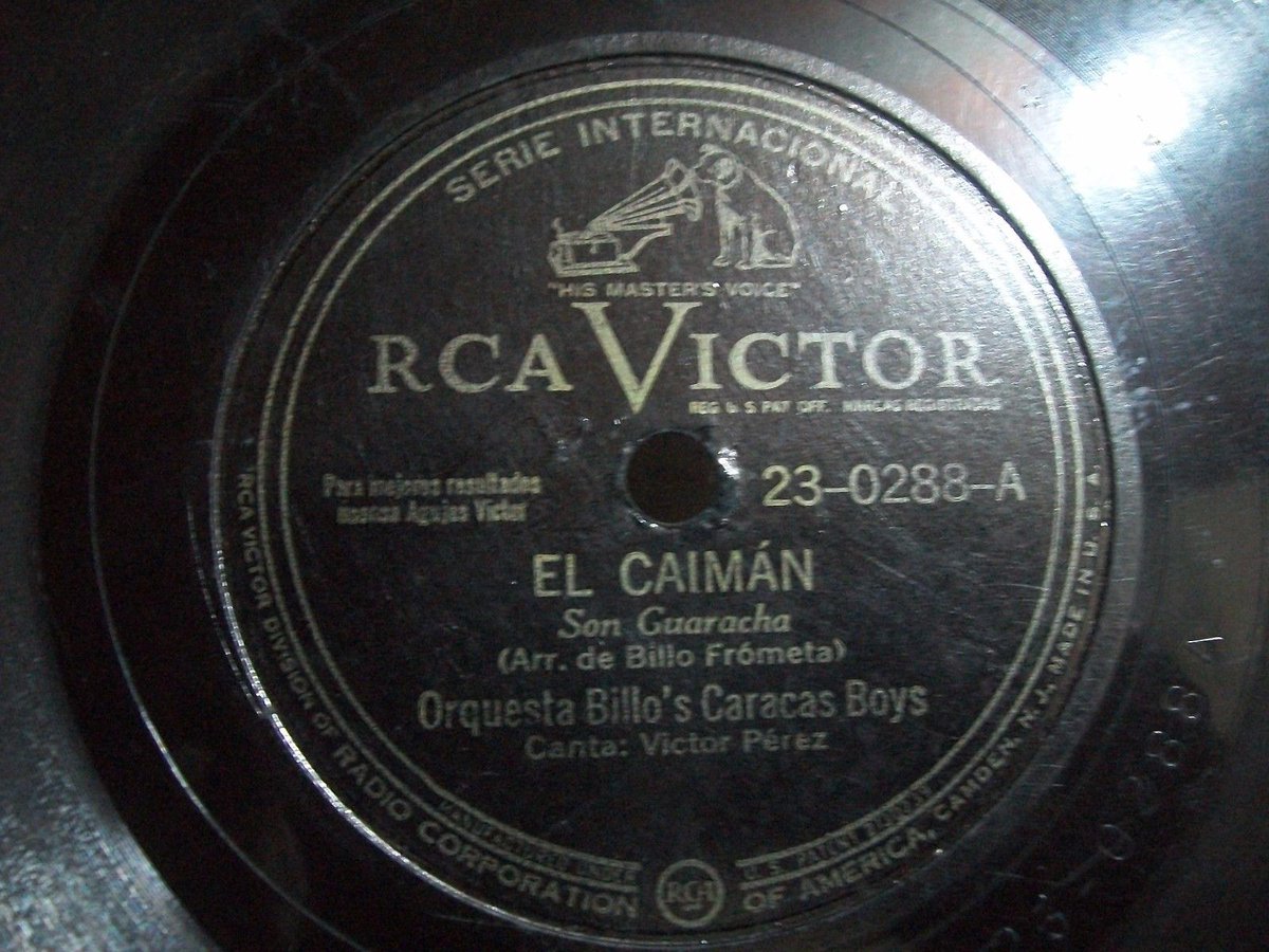 brainerferrer's tweet image. Billo's Caracas Boys (78RPM) SELLO RCA VICTOR (1944) Otras De Mis Oja Muicales