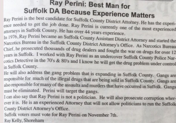 RayPerini's tweet image. Thank you Ray Kelly for writing such a great testimonial in this weeks Community Journal newspaper. I appreciate the support! #rayforda