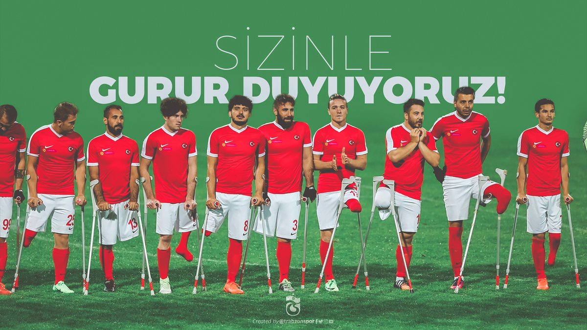 Avrupa Şampiyonluğu’nu ülkemize getirerek bize büyük bir gurur yaşatan Ampute Milli Futbol Takımımızı kutluyoruz! 🇹🇷 Helal olsun size! 👊👊👊