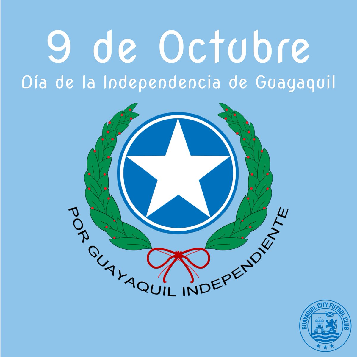 GYECITYFC's tweet photo. #VivaGuayaquil 9 de Octubre día de la Independencia de Guayaquil. https://t.co/gCIP3Fs843