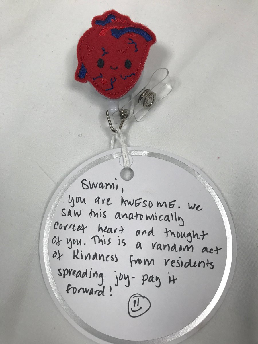 mswami001's tweet photo. What a great way to start the day - left outside my office door. My trainees are awesome! @Duke_Anesthesia #RandomActsOfKindness https://t.co/YfJWtZS6Yq