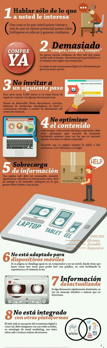 BildenSoftware's tweet photo. ¿Quieres generar una experiencia memorable y dar de que hablar con tu #web?En #BildenTips te traemos 8 errores que debes evitar #webDesign https://t.co/41jqMytwsS