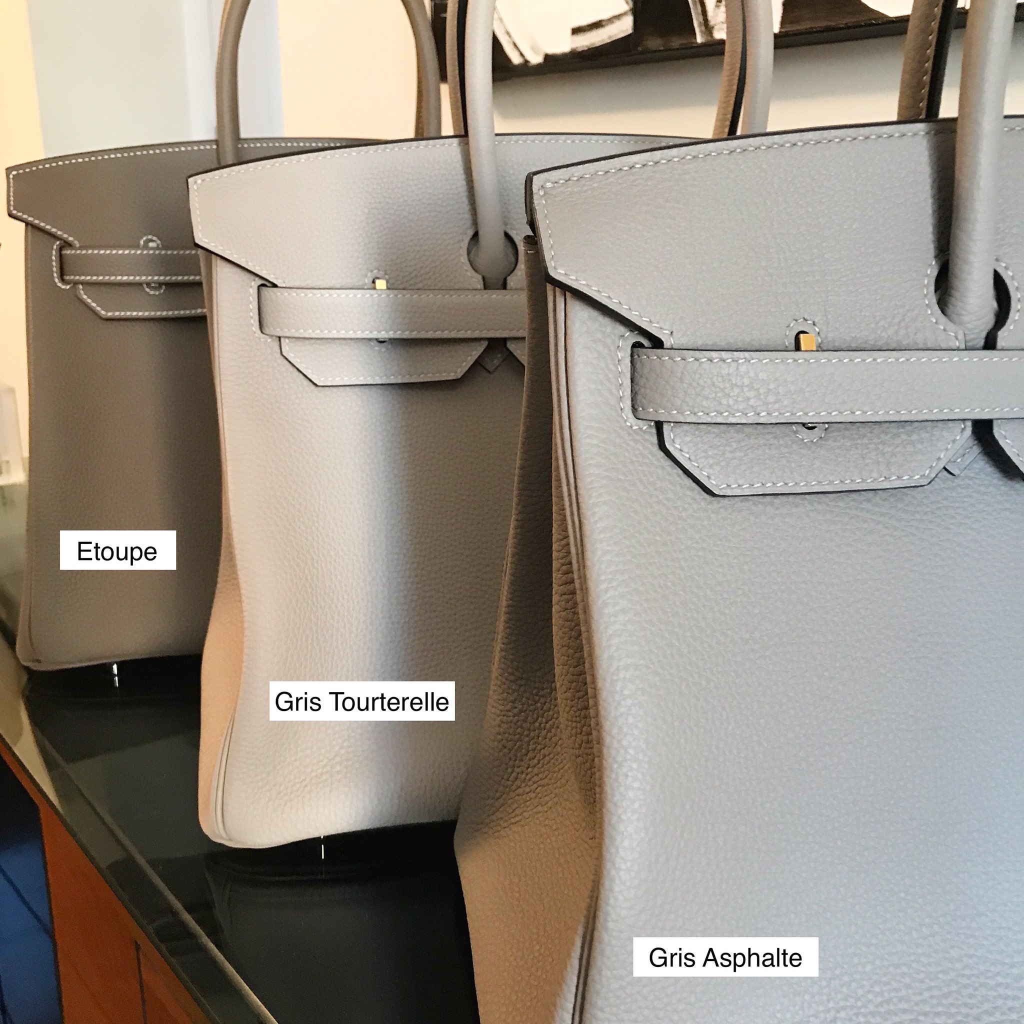 MadisonAvenueCouture on X: The neutral #Hermès lineup! #Etoupe,  #GrisTourterelle and #GrisAsphalte (L-R)! Which is your favorite?   / X