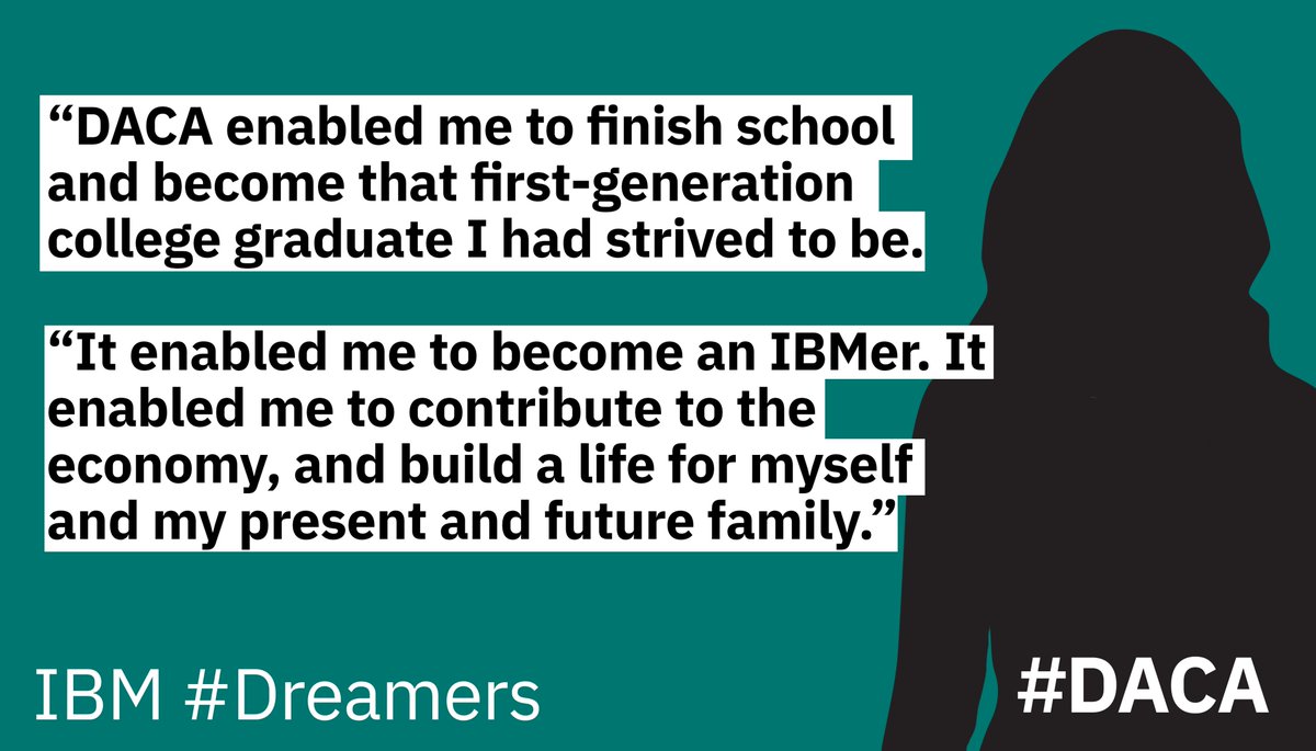 IBMpolicy's tweet image. This IBMer has been in the US since she was 4 &amp;amp; is a first generation college grad. Read her #Dreamer story. #DACA ibm.com/blogs/policy/d…