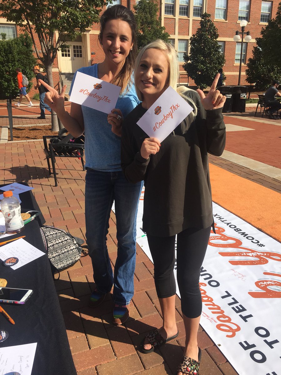 OSU_StuFu's tweet photo. You can come by Chi-O Clock or International Mall to write a thank you letter to a donor until 2:00! #cowboythx https://t.co/lEsMXPwqoC