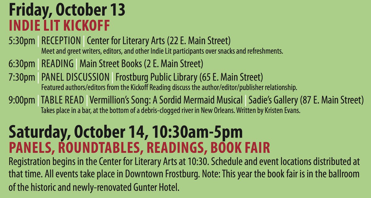 EnglishFSU's tweet image. The Indie Lit Festival is almost here. Join @FSULiteraryArts for readings, discussions, podcasting, performance, and a book fair!